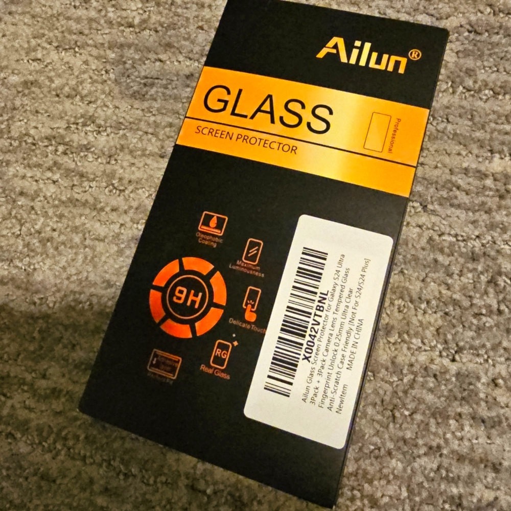 Samsung S24 Ultra Tempered Glass Screen Protector (Set of 3)